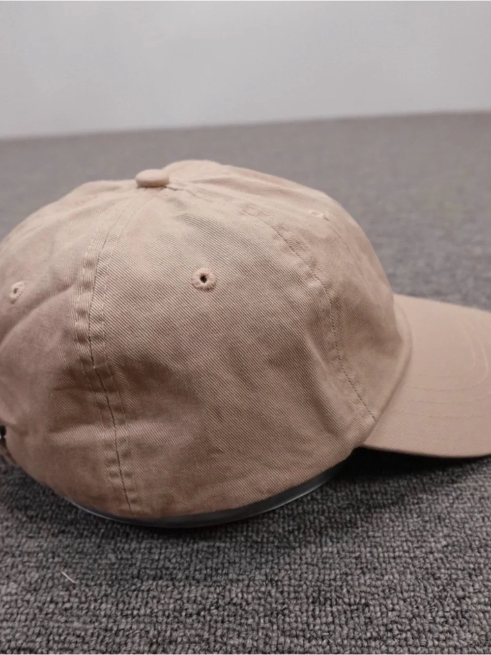 Polo Ralph Lauren Hat Cap Strap Back Mens One Size Beige Twill Baseball Logo